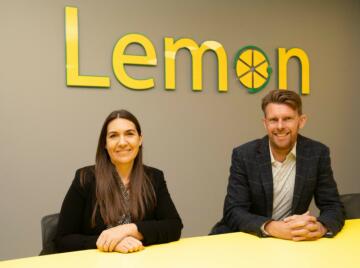 alt="Jennifer Cummins and Martin Anderson Lemon Contact Centre"